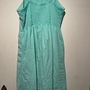 Large Light teal dress